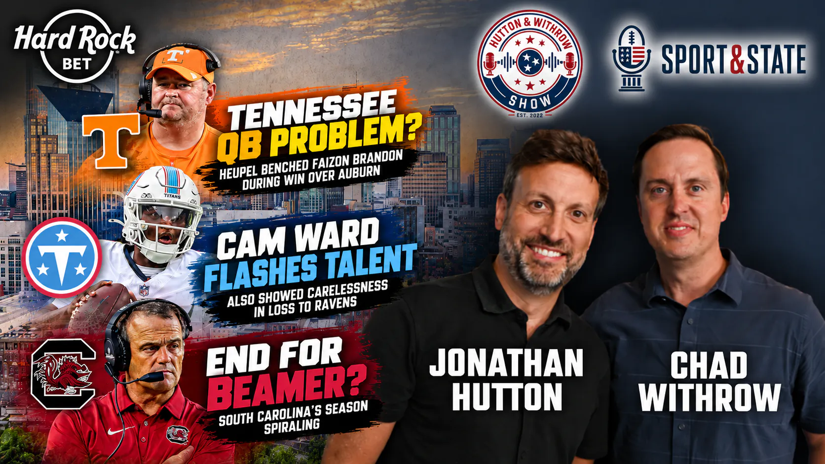 Hutton & Withrow | Tennessee QB Problem? | Titans 0-4 | Shane Beamer OUT? | Coaches Gone Wild