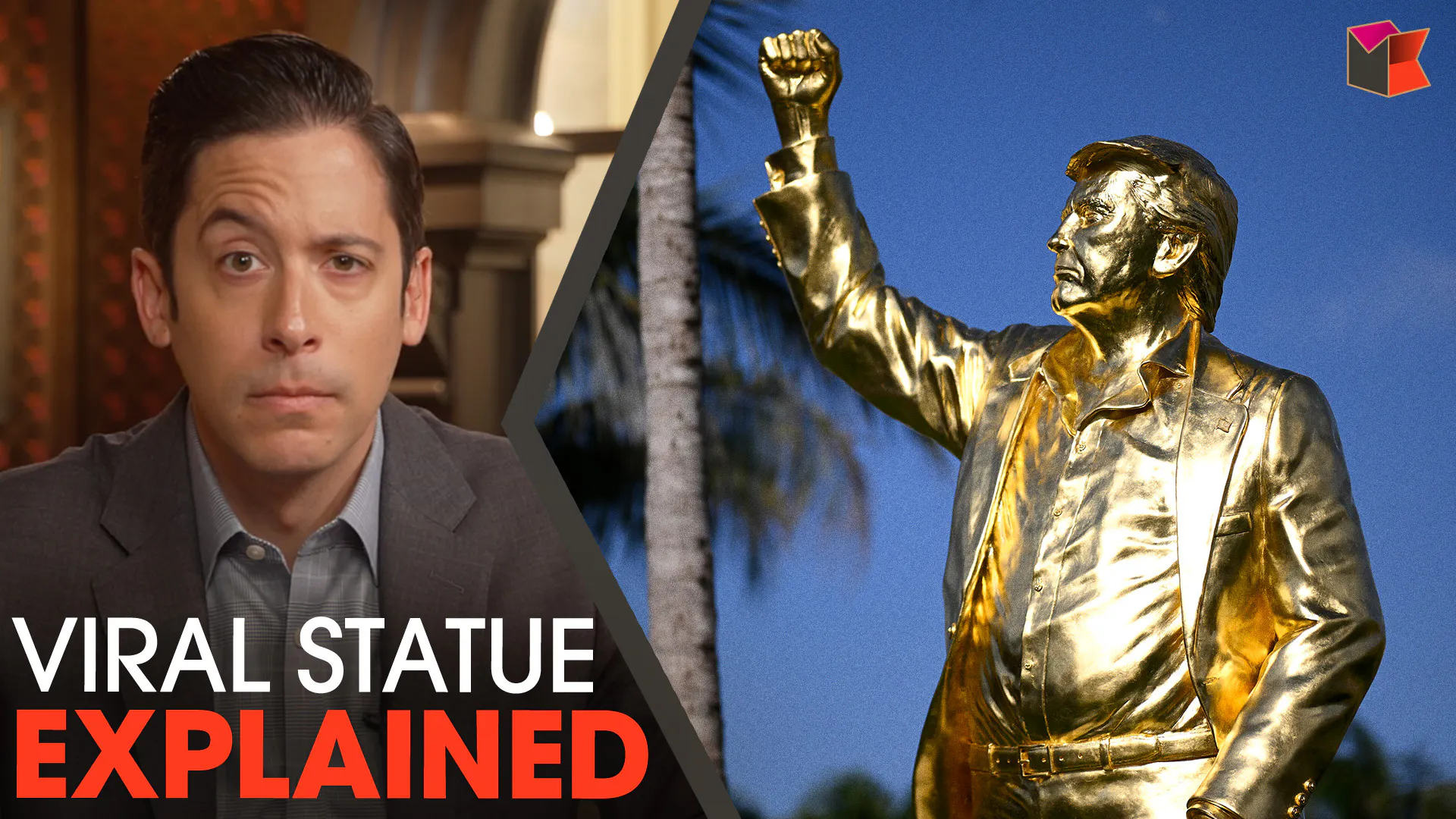 Religious Leaders Bless GIANT Golden Statue Of President Trump
