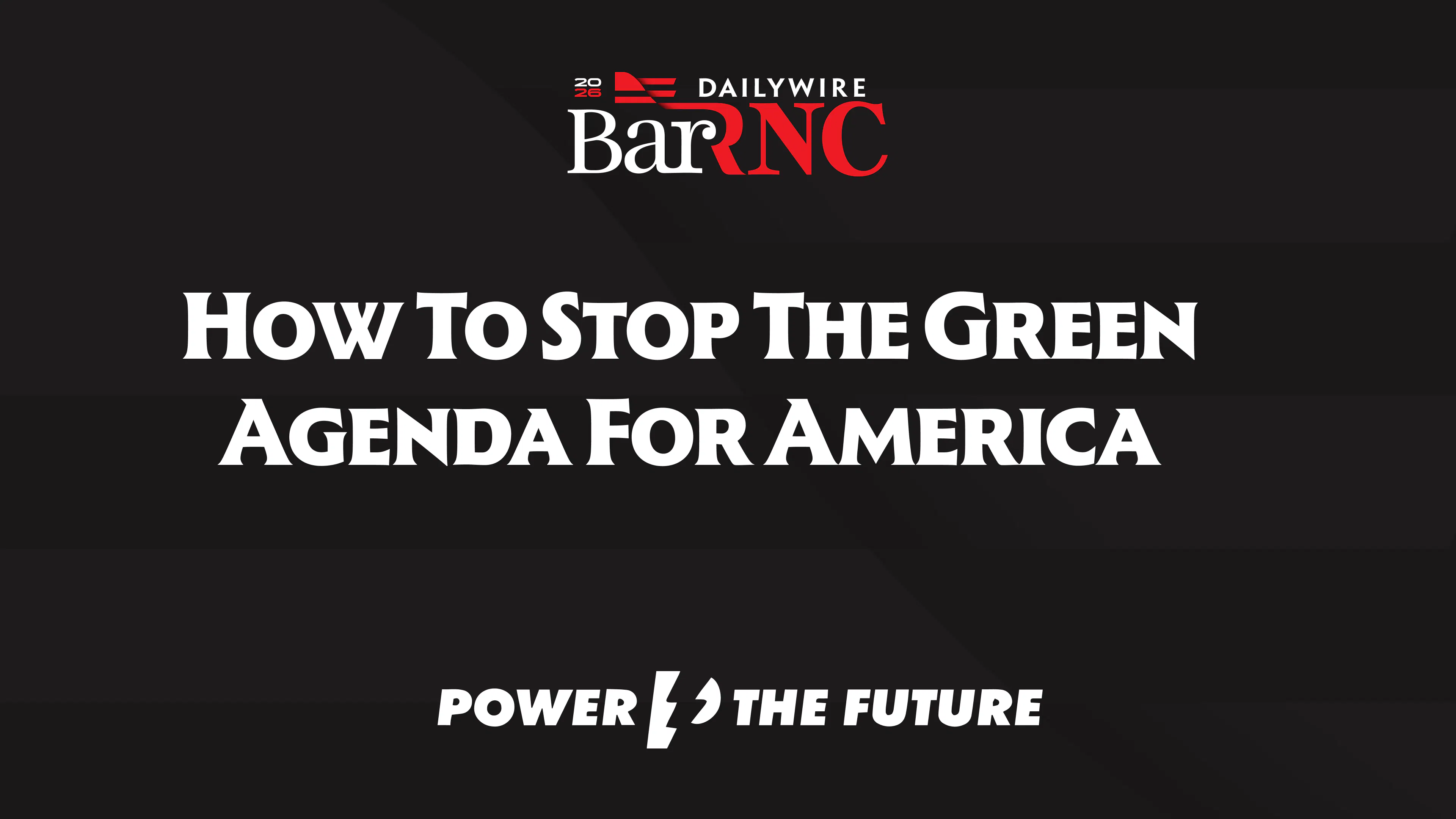 How To Stop The Green Agenda For America
