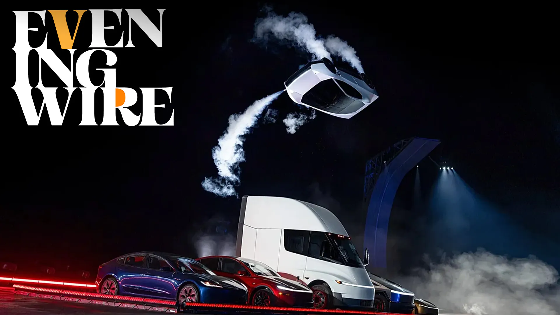 Evening Wire: Elon Musk Unveils FLYING Tesla & Katie Zacharia Is OUT | 10.16.26