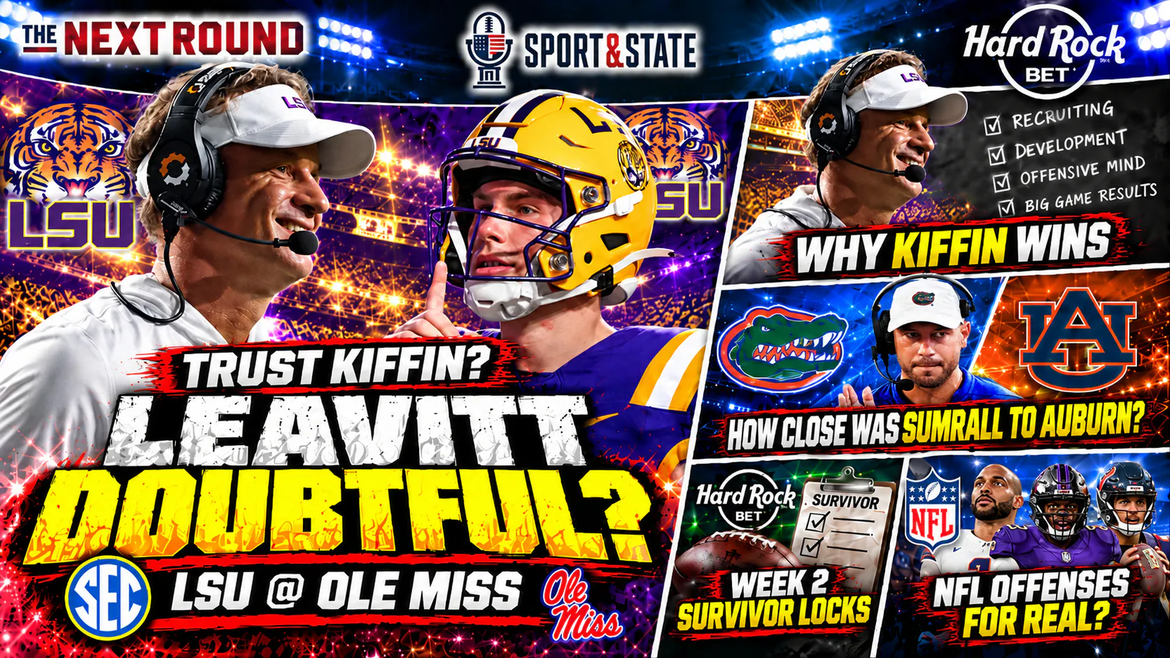 Sam Leavitt DOUBTFUL vs Ole Miss?! Do We Believe Lane Kiffin? Auburn v. Florida Preview | TNR 9/17