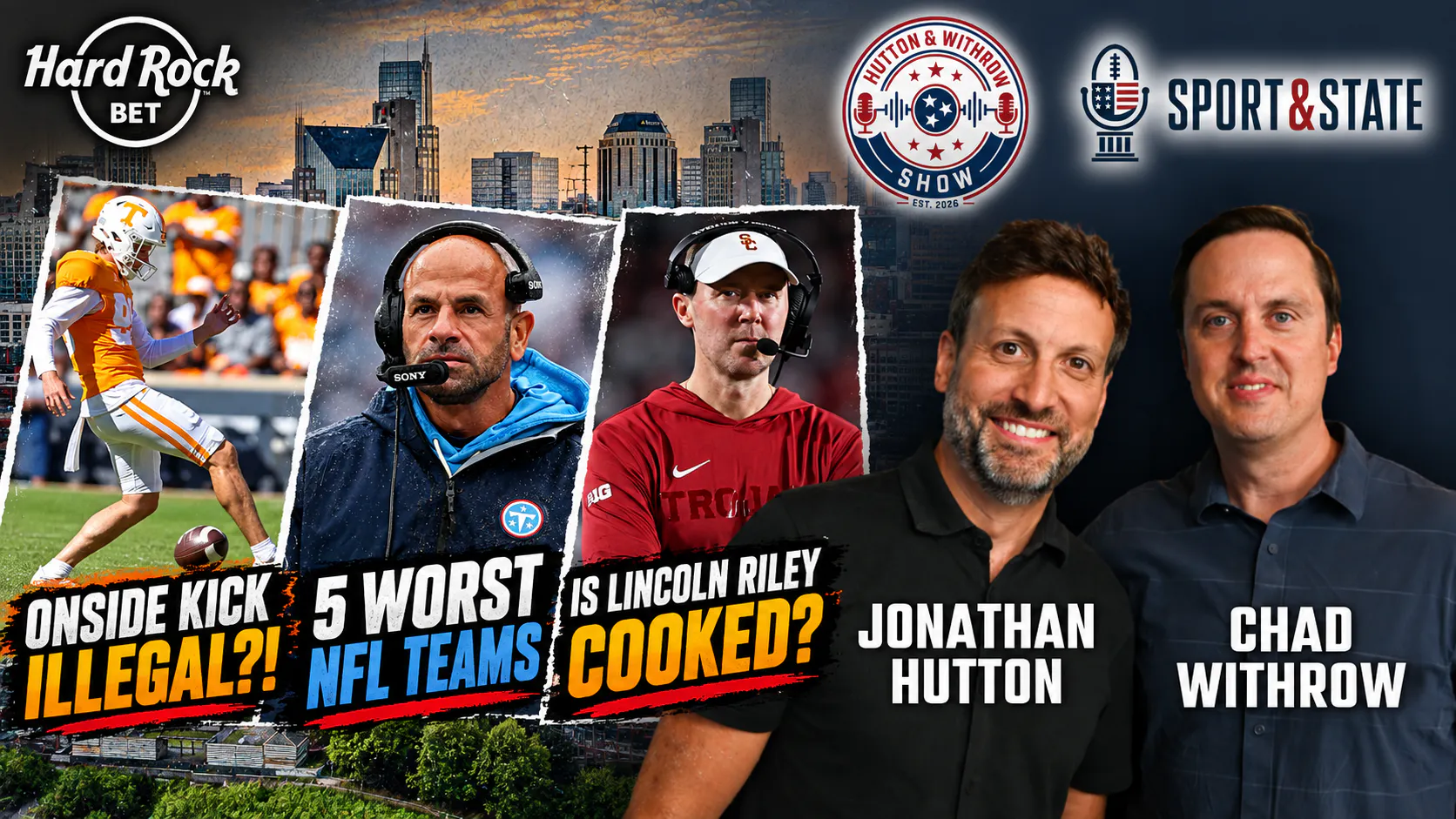 SEC Admits Tennessee-Texas Onside Kick Was ILLEGAL | Is Lincoln Riley COOKED? | Hutton & Withrow
